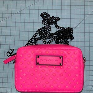 Victoria's Secret Neon Pink Studded Crossbody Bag